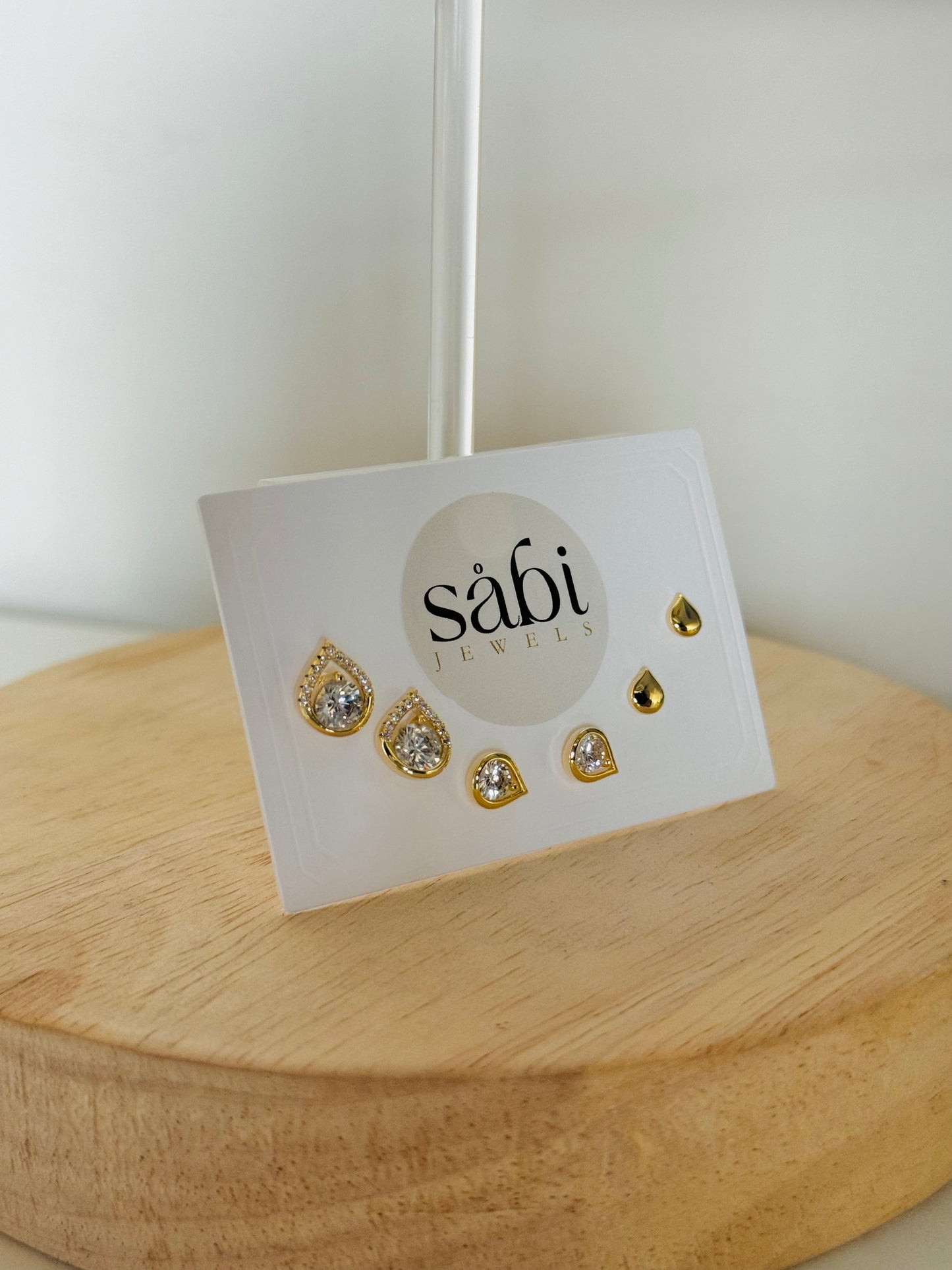 Tear drop stud
