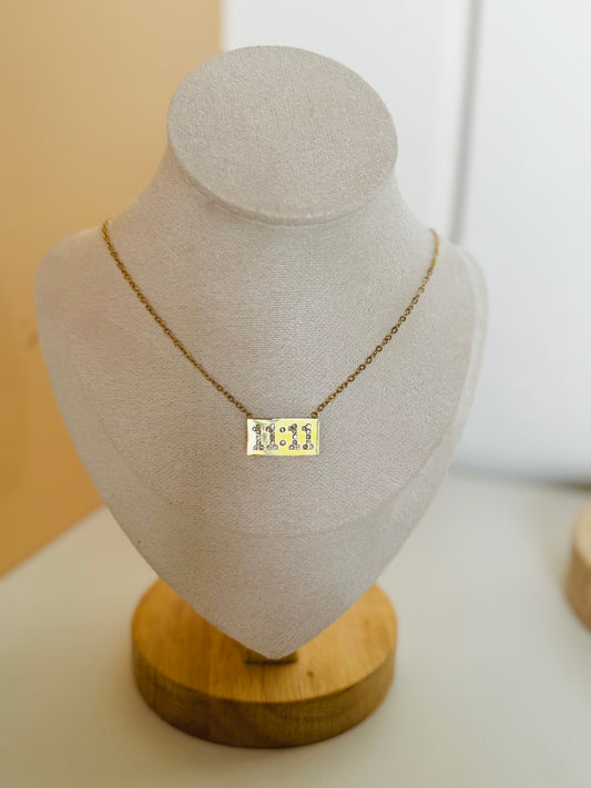11:11 diamond necklace