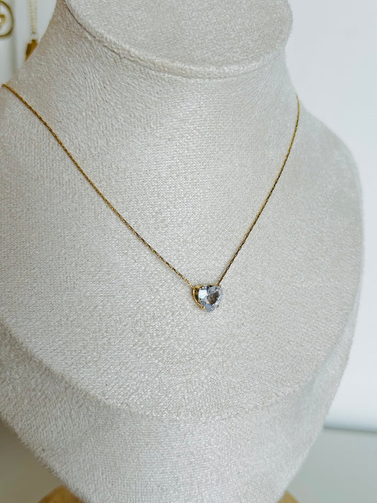 Heart diamond necklace