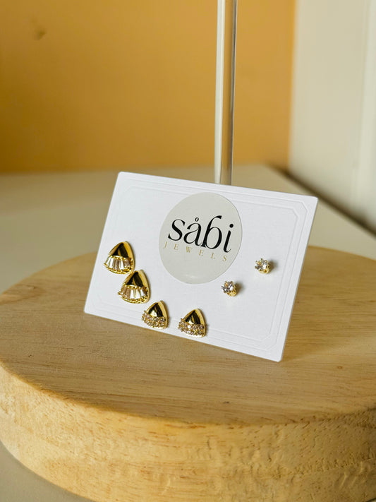Pyramidal diamond studs